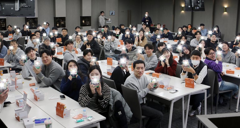 '태양광 랜턴 만들기' 나눔&nbsp;현장